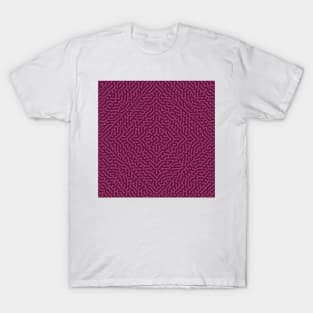 Concentric Squares Turing Pattern (Purple Pink) T-Shirt